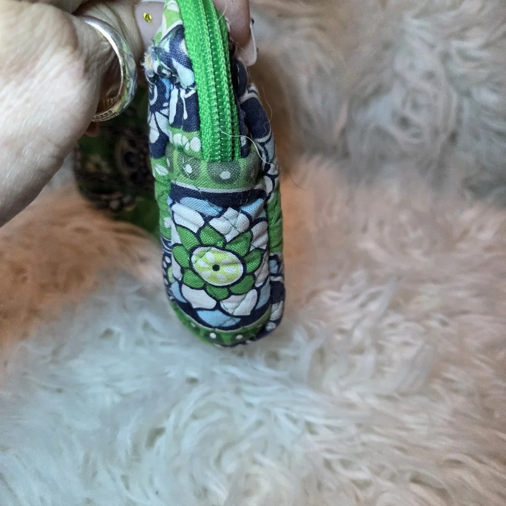 Vera Bradley Cupcakes Green Cosmetic Travel Bag